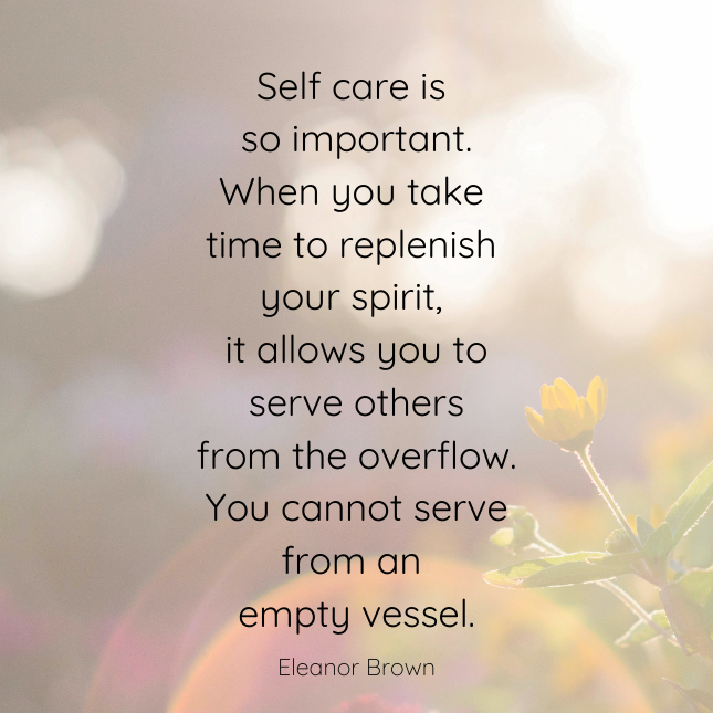 Article eleanor brown self care quote