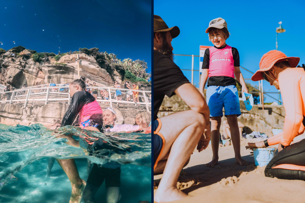 Article volunteer autism swim bronte beach 2