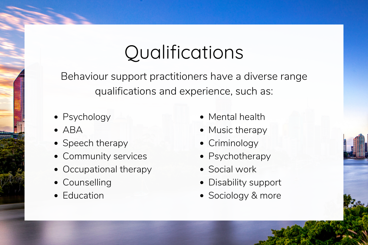 Feature behaviour support practitioner qualifications